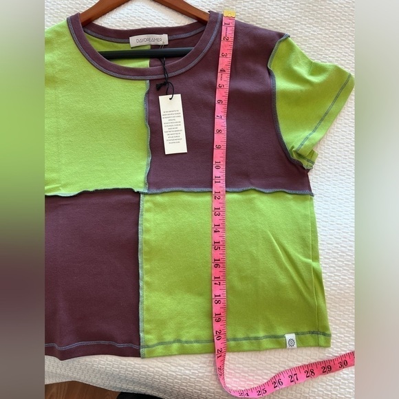 Daydreamer Size XL Patch Shrunken Tee Cropped T- Shirt NWT - Picture 13 of 13